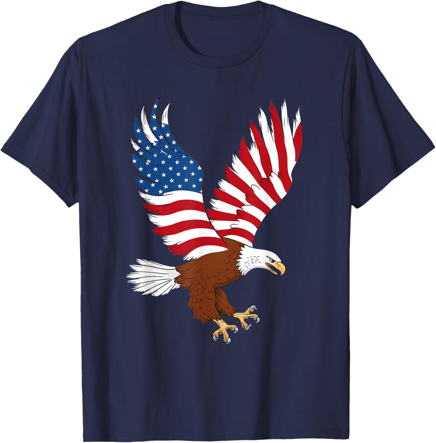 Red Blue Flag Patriotic USA 4th Of July American Bald Eagle