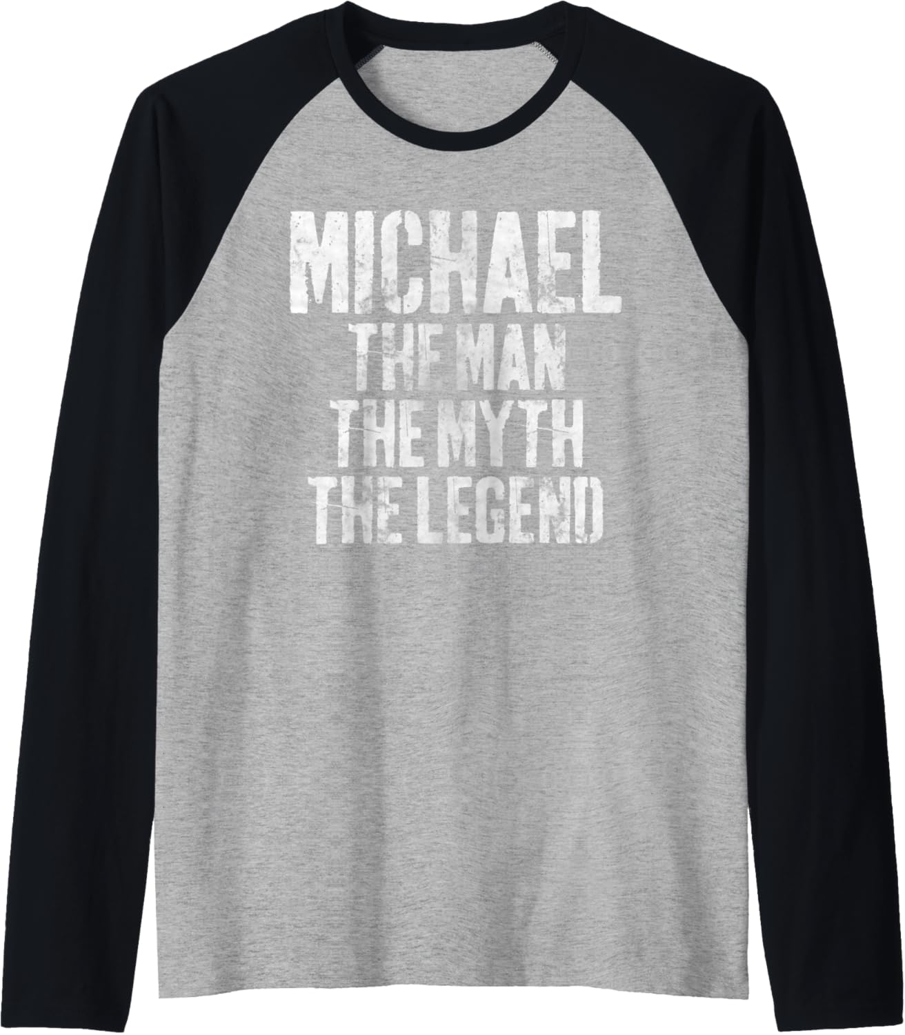 Personalized Shirt Michael The Man The Myth The Legend Raglan Baseball Tee