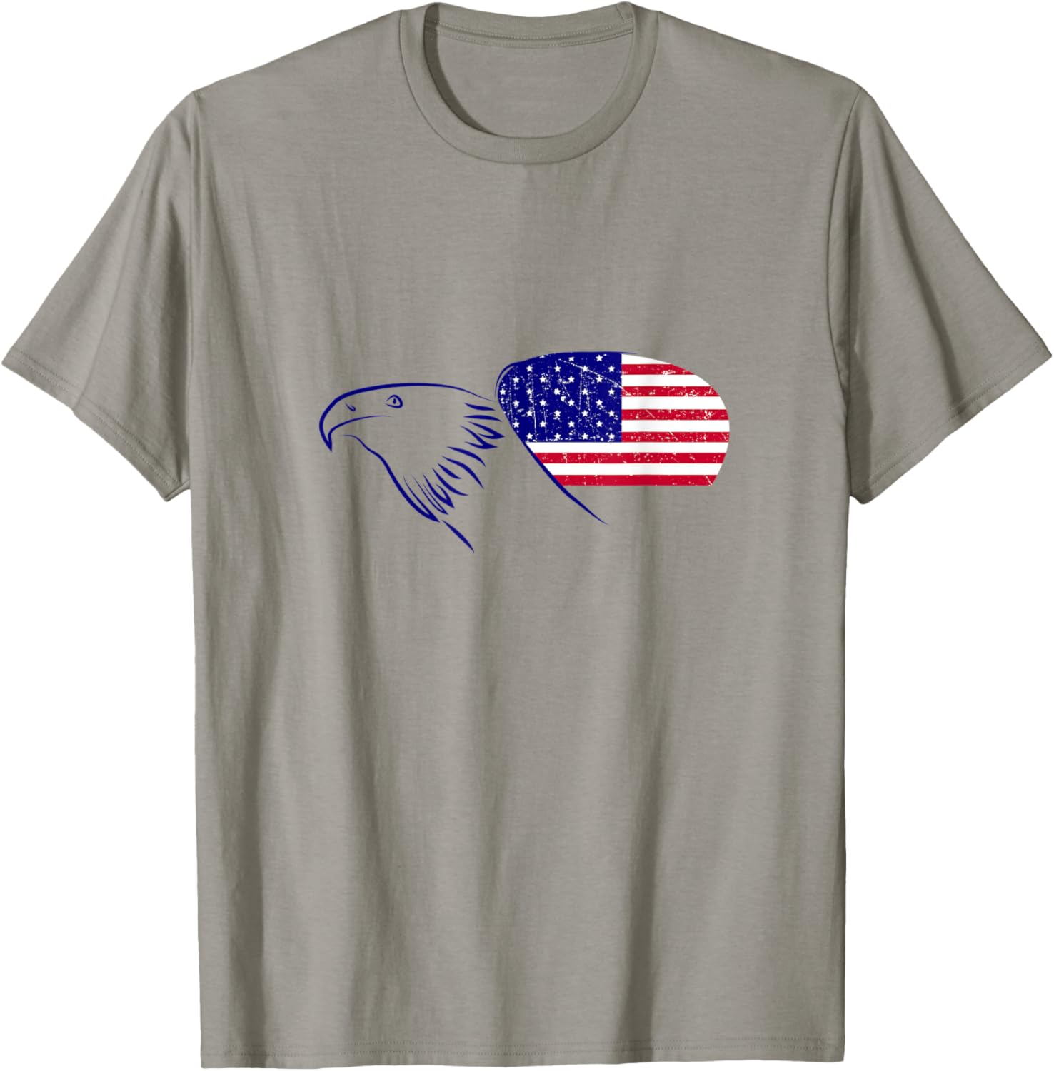 American Patriotic T-Shirt Eagle T Shirt T-Shirt for Women Men