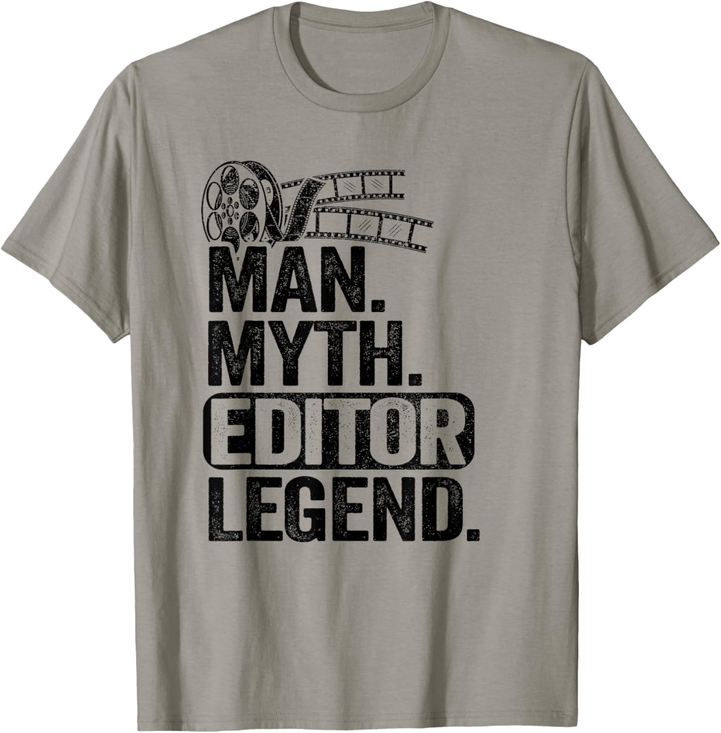 Mens Man Myth Editor Legend Movie Producer Dad Editing Filmmaker