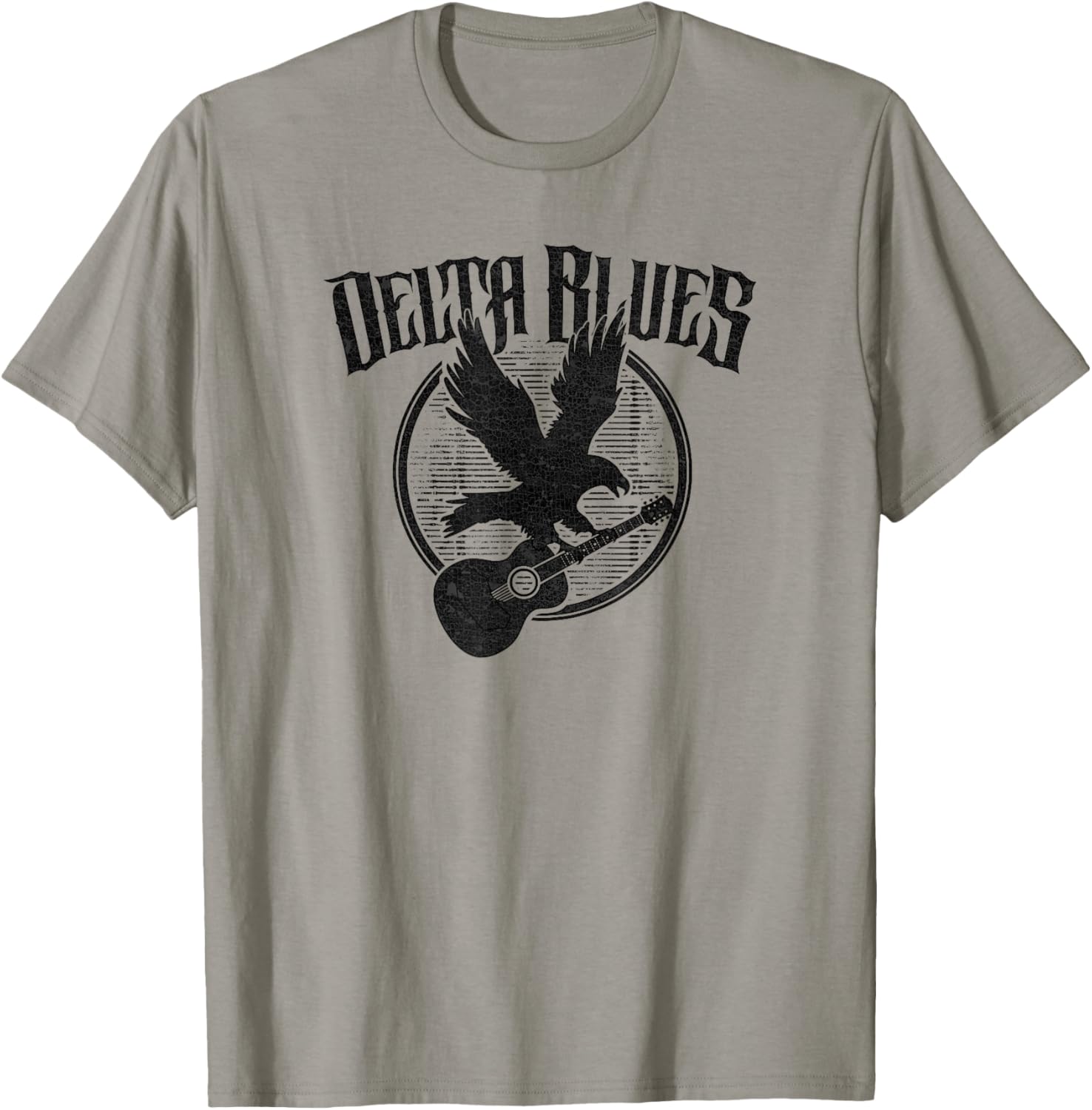 Trendy Delta Blues Eagle Playing Guitar American Rock