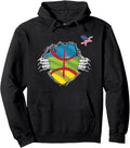 T-Shirt amazigh flag & american eagle for men women kids Pullover Hoodie
