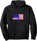 T-Shirt with American Flag and Eagle for Men and Women Pullover Hoodie