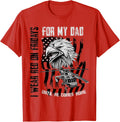 I Wear Red On Friday Dad Military Kids Eagle American Flag