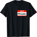 Michael Name Tag Sticker Hello My Name Is Michael