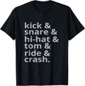 kick & snare & hi hat & tom & ride & crash