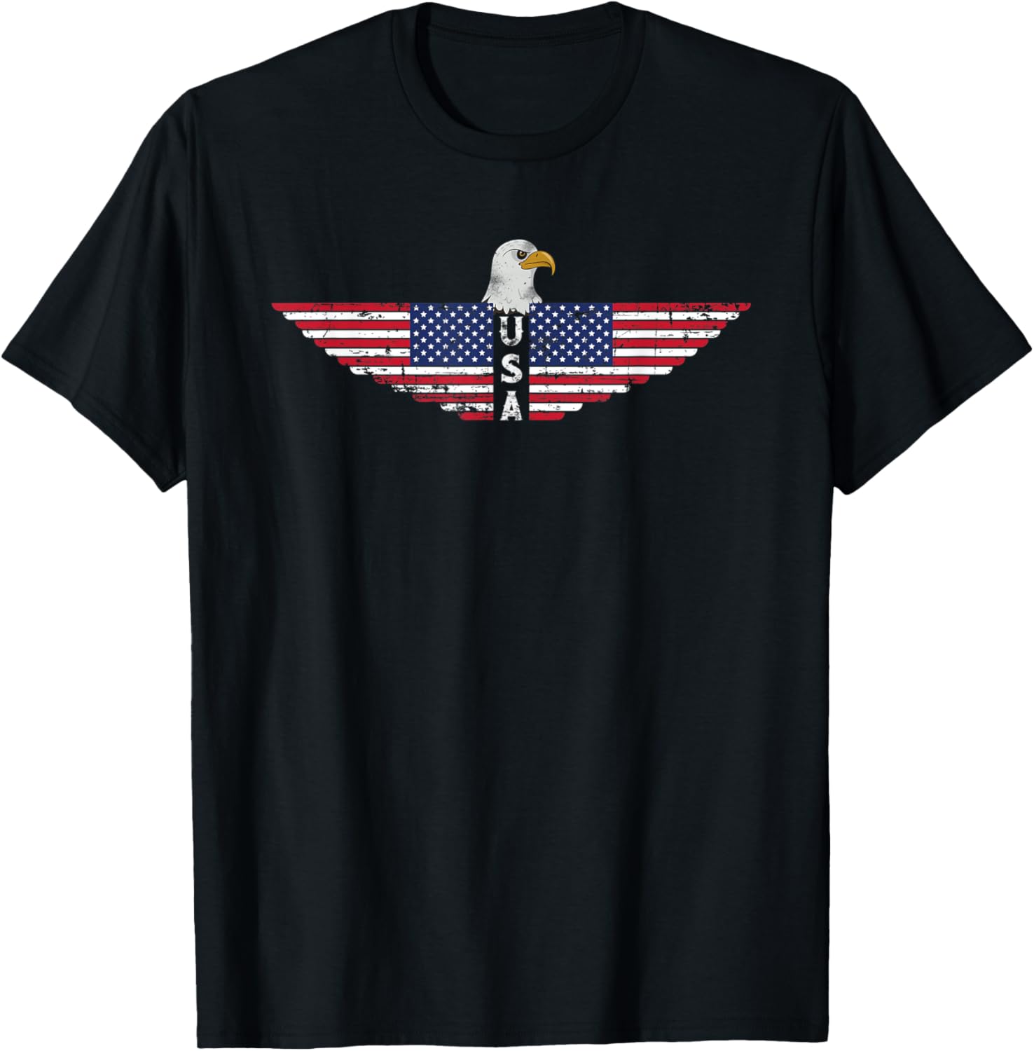 Vintage American Bald Eagle flag Tshirt for July 4th