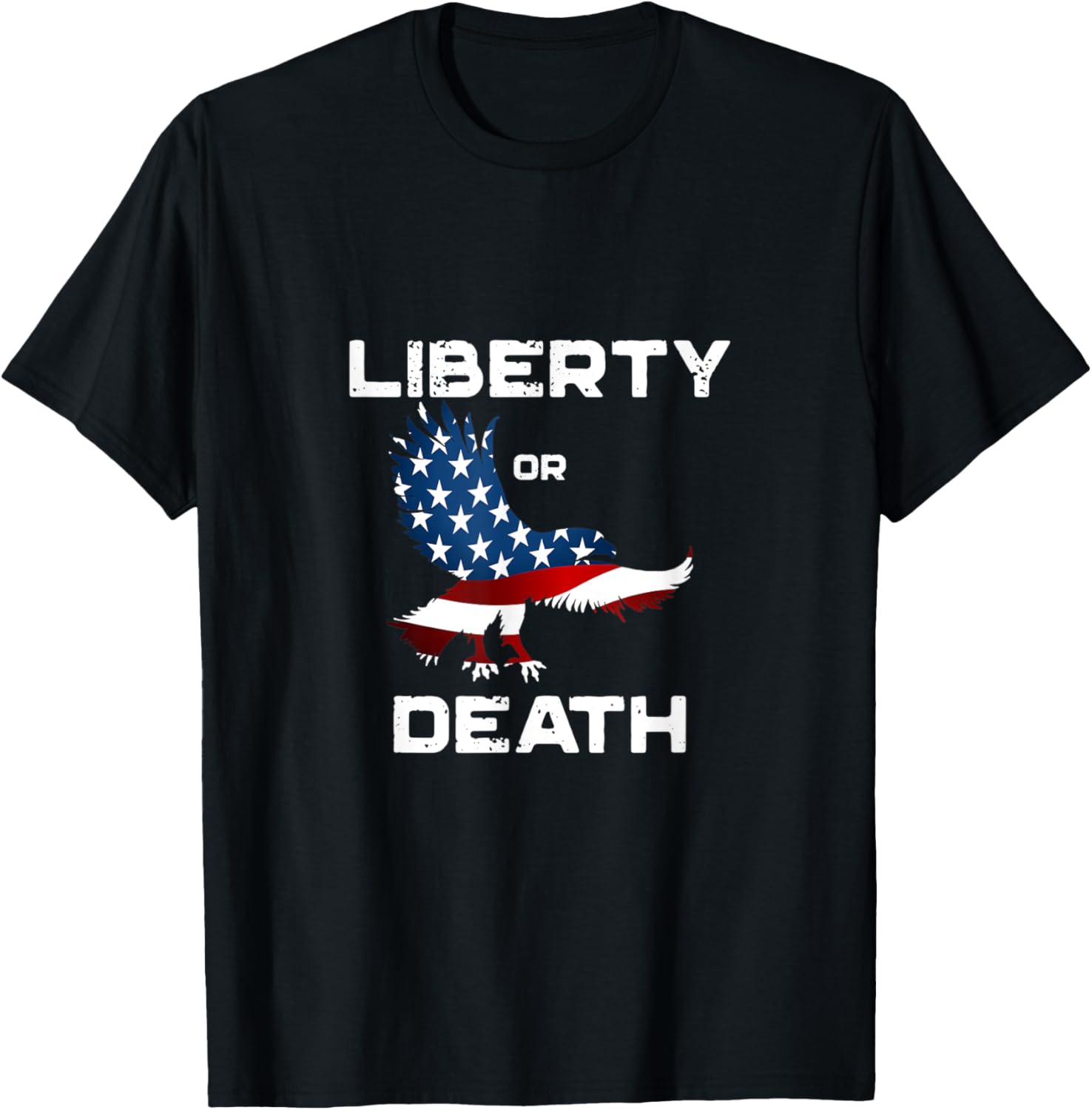 Liberty Or Death Patriotic American Flag and Eagle