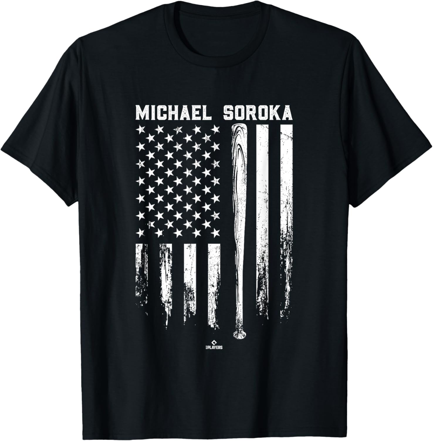USA Flag Bat Michael Soroka Chicago Baseball MLBPA