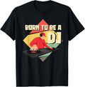 Born To Be A DJ Vintage Funny Disc Jockey Beat Maker