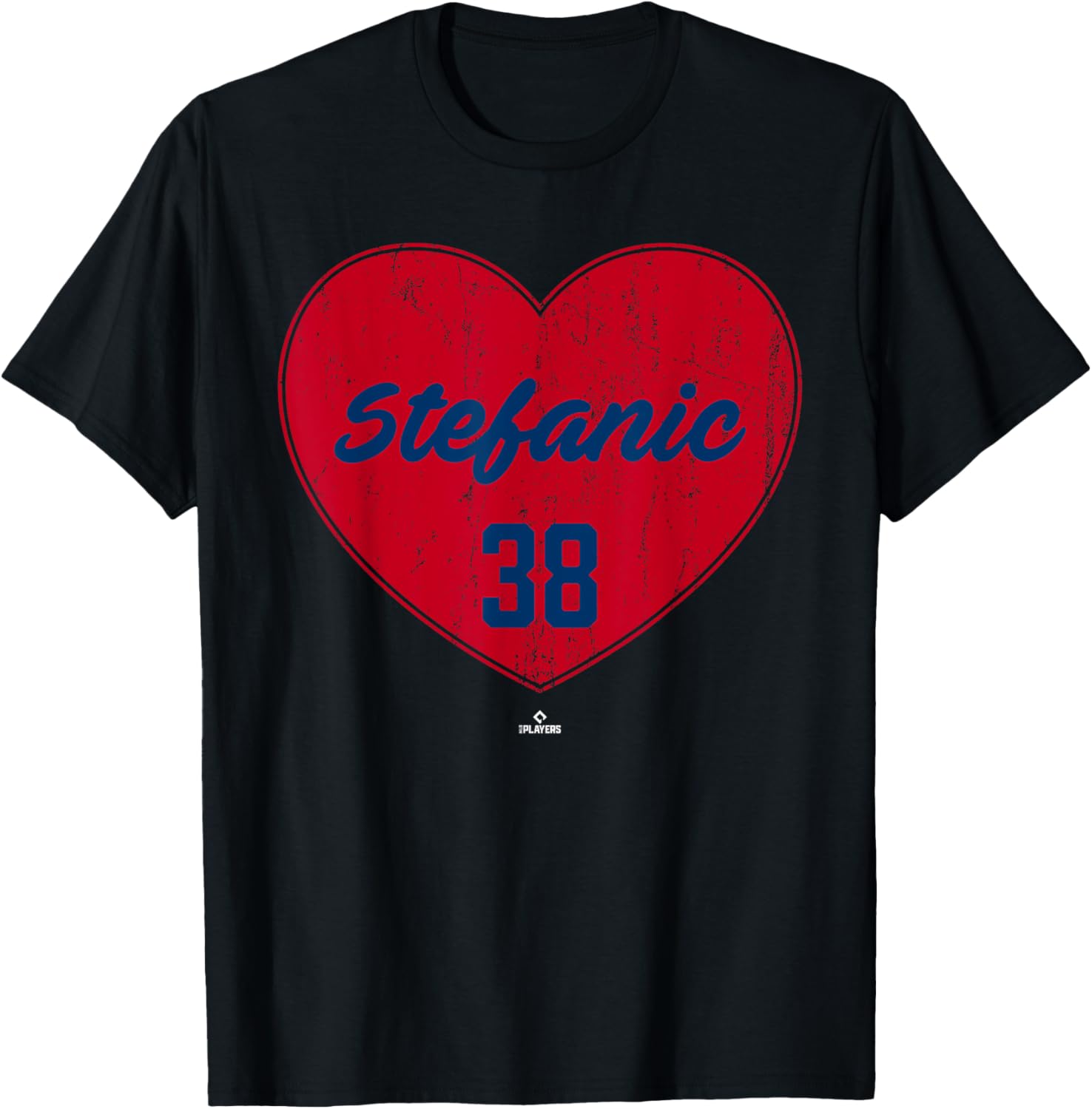 Distressed Heart Michael Stefanic Los Angeles Baseball MLBPA