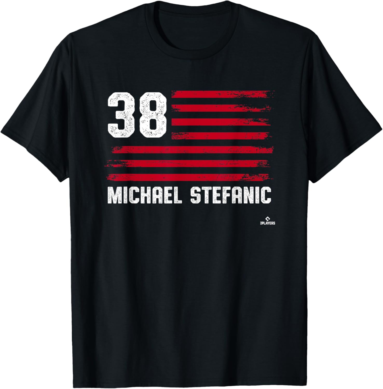 Flag Stripes Michael Stefanic Los Angeles Baseball MLBPA