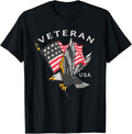 US Military Veteran American Flag - Bald Eagle USA