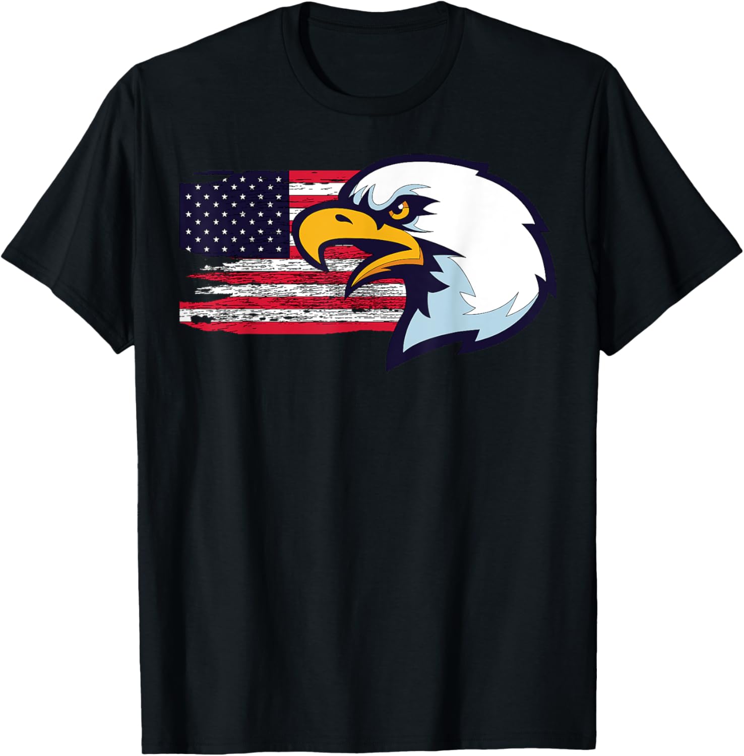 Eagle In Front Of Flag Eagle Graphic With Usa Flag