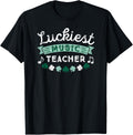 St Patricks Day Music Teacher Shirt Luckiest Shamrock Gift Men Women Kids