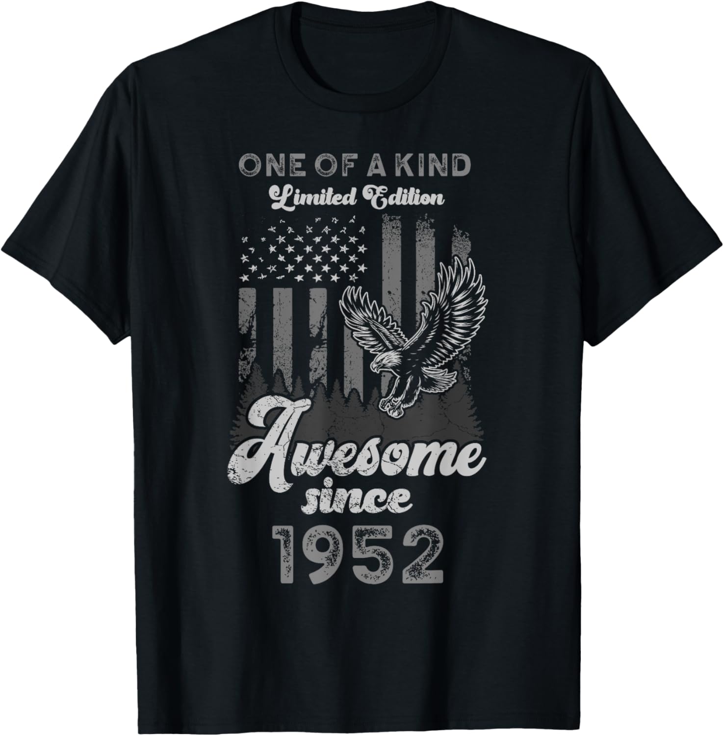 1952 Birthday 73 Years American Flag Patriotic Eagle