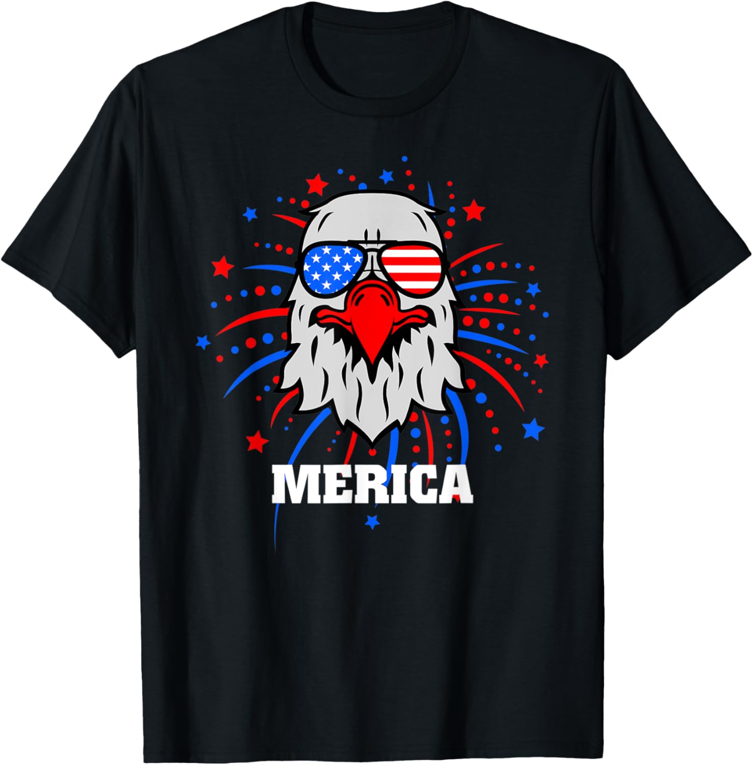 Eagle with American Flag 4th of July