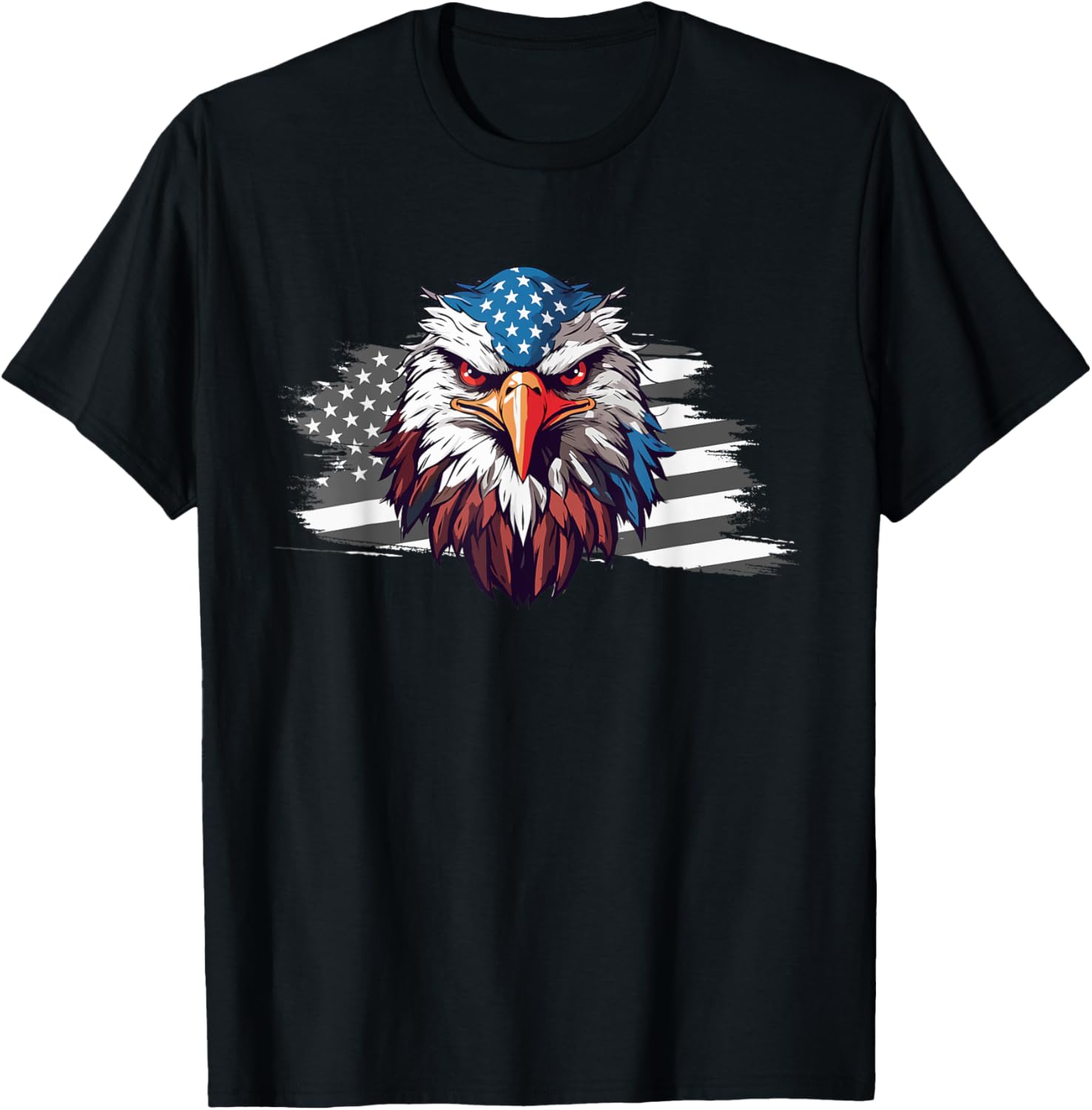 Patriotic Eagle T-Shirt American Flag USA Pride Independence
