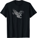 Trendy Eagle Swoop With American Stars