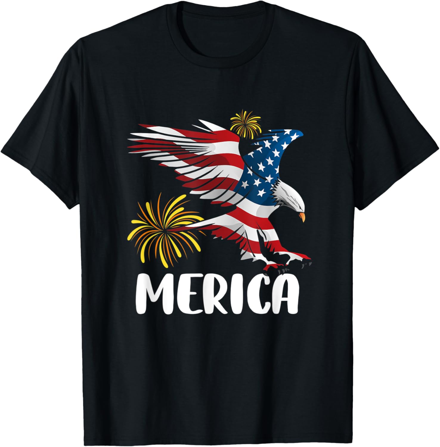 Merica Bald Eagle Mullet Tshirts 4Th Of July American Flag