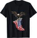 One Nation Under God American Flag Patriotic Christian Eagle T-Shirt for Women Kids Men