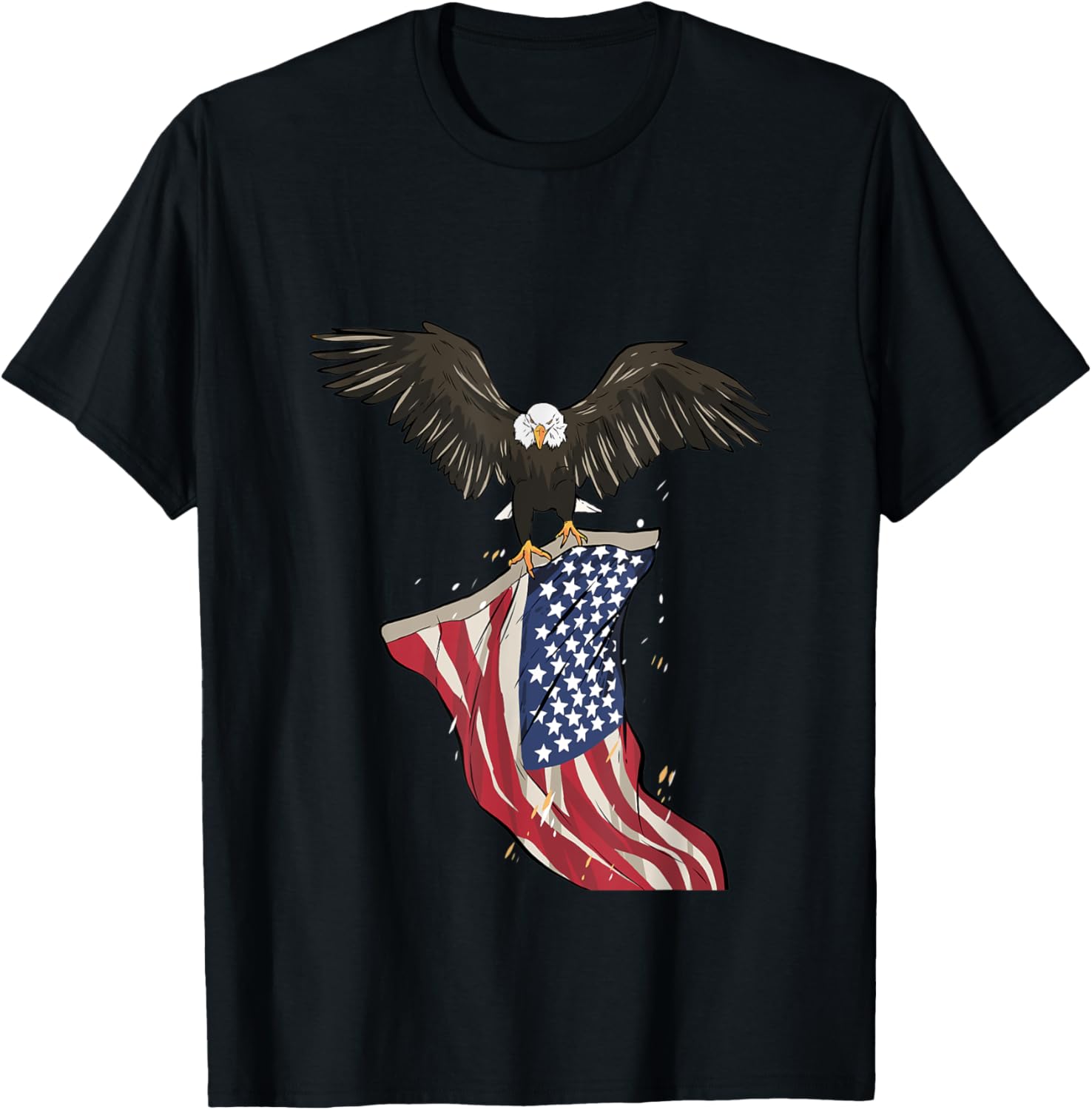 One Nation Under God American Flag Patriotic Christian Eagle T-Shirt for Women Kids Men