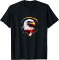 Cool Distressed Circular American Eagle Shirt, Eagles