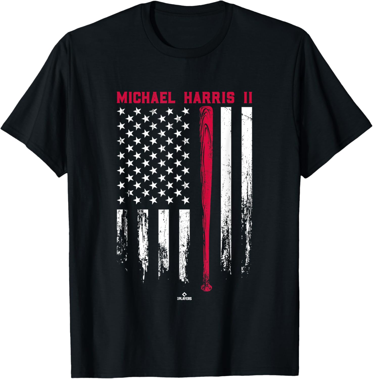 USA Flag Bat Michael Harris II Atlanta Baseball MLBPA