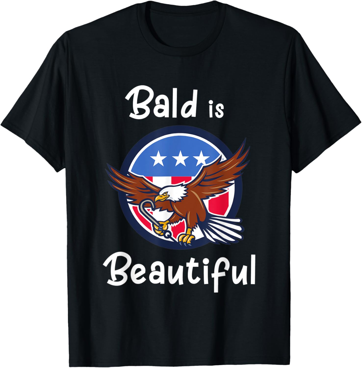 Fourth of July Bald is Beautiful American Eagle Patriotic