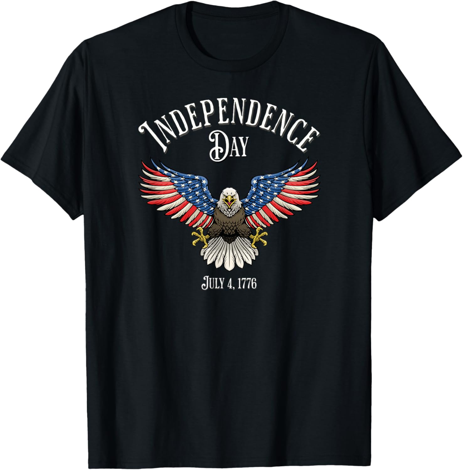 Independence Day Flying Eagle American Flag Stars Stirpes