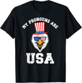 My Pronouns Are USA Funny American Flag Eagle 4th of July