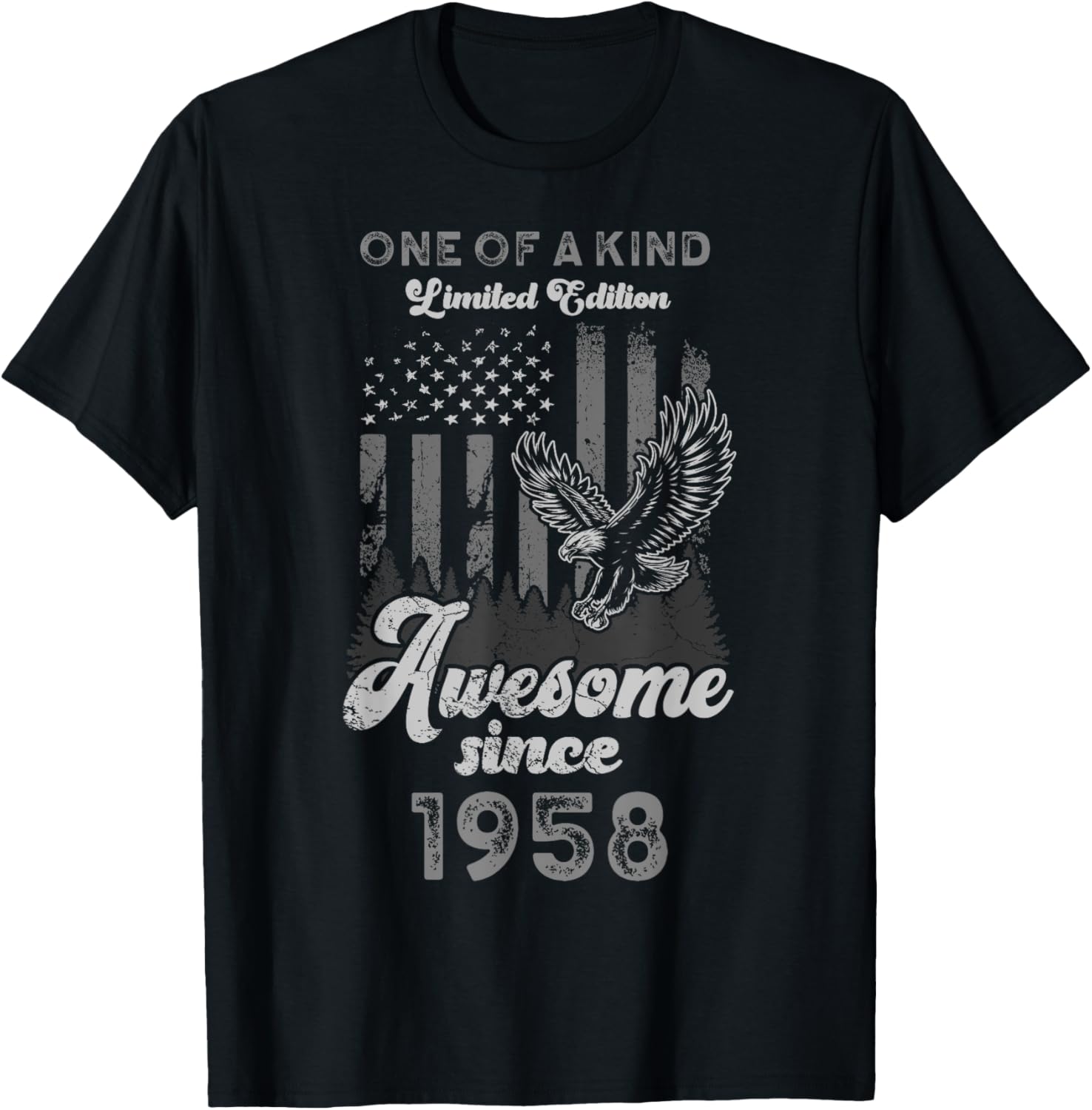 1958 Birthday 67 Years American Flag Patriotic Eagle