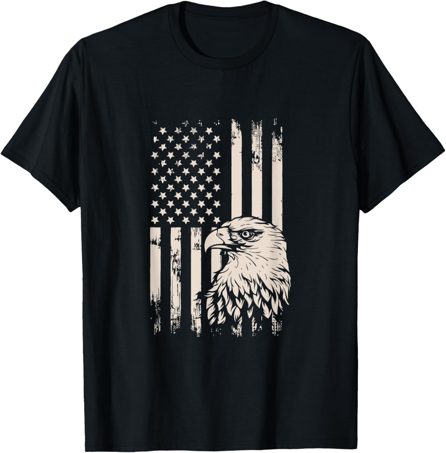 American Flag Eagle USA Distressed