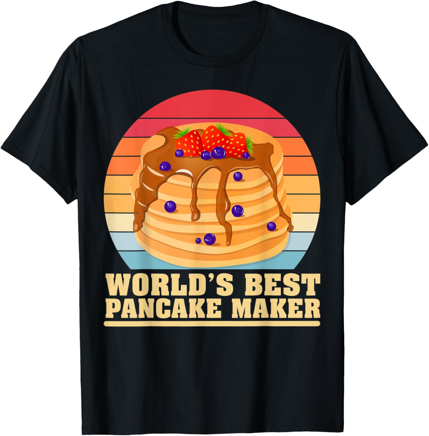 Mens Pancake Dad Vintage World's Best Pancake Maker Father's Day