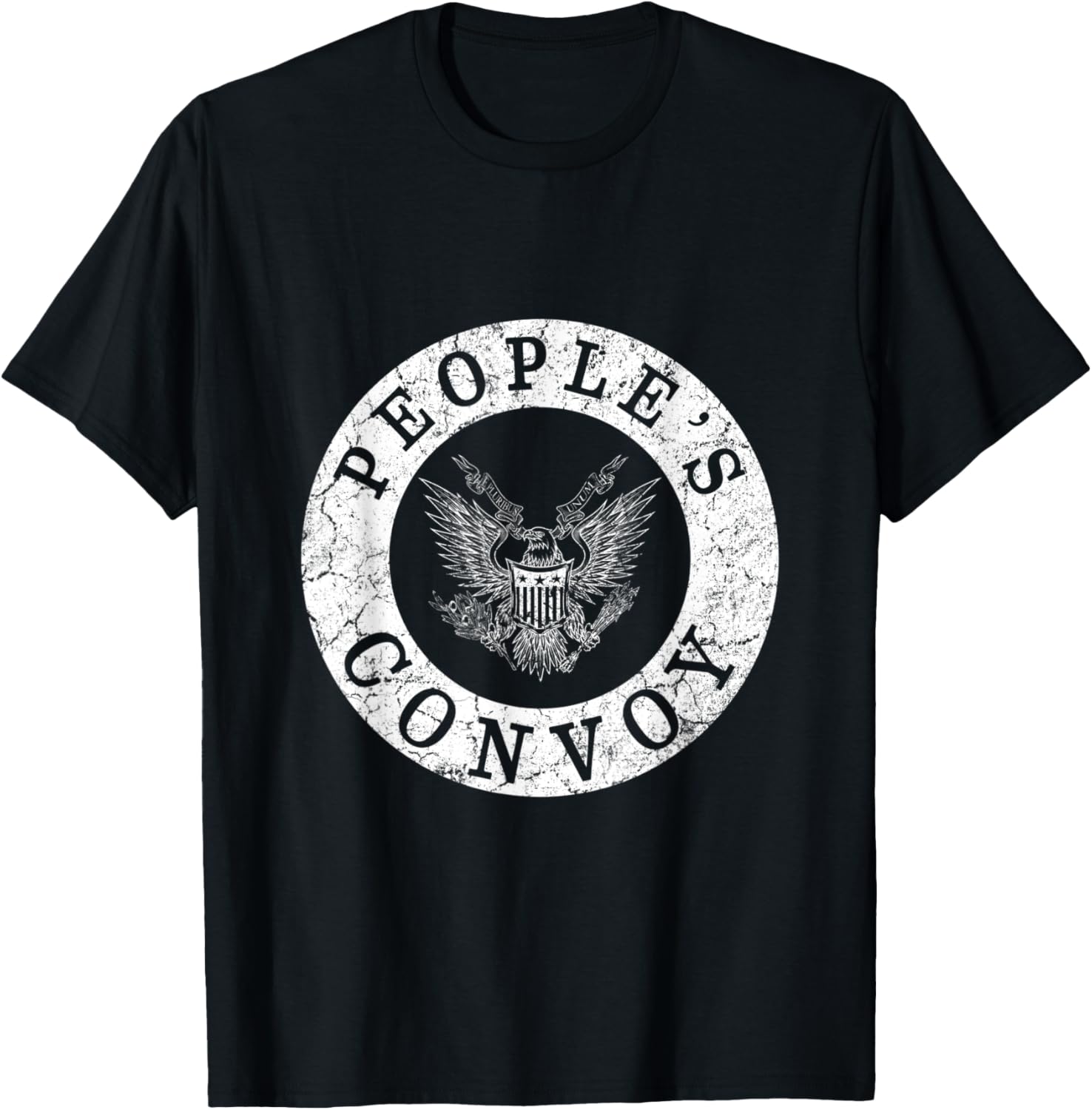 Vintage People's Convoy 2022 American Eagle Emblem Trucker