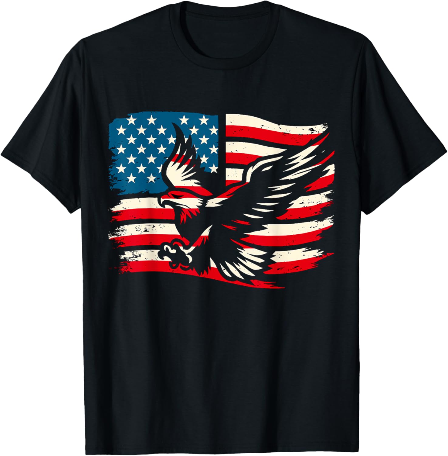 USA Flag American Bald Eagle 4th of July