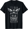 Coahuila Emblem with American Flag and Eagle T-Shirt for Women Men
