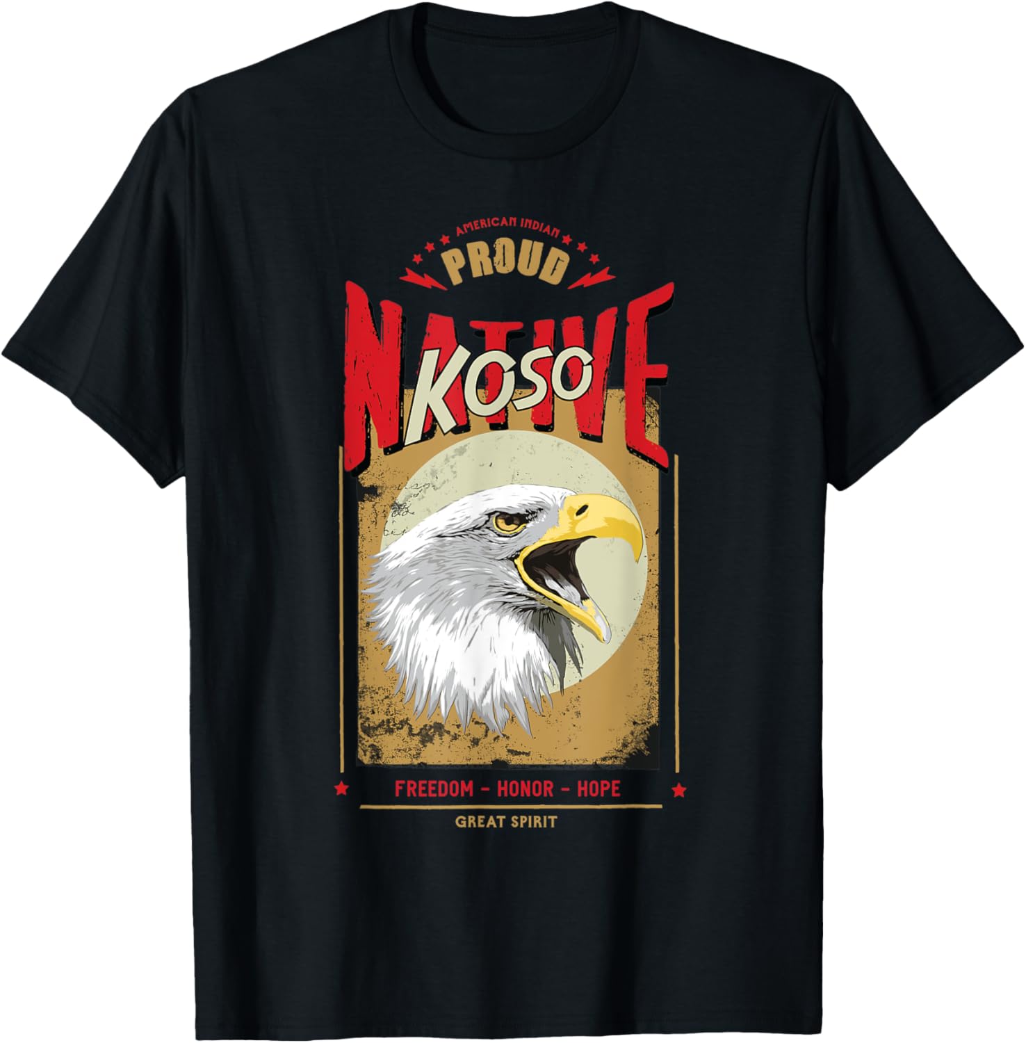 Koso Native American Eagle Spirit Vintage Honor