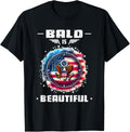 Bald Is Beautiful 4th of July Bald Eagle American Flag USA