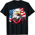 USA Flag Bald Eagle American Flag
