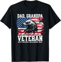 Mens Dad Grandpa Veteran Patriotic Quote American Flag Bald Eagle