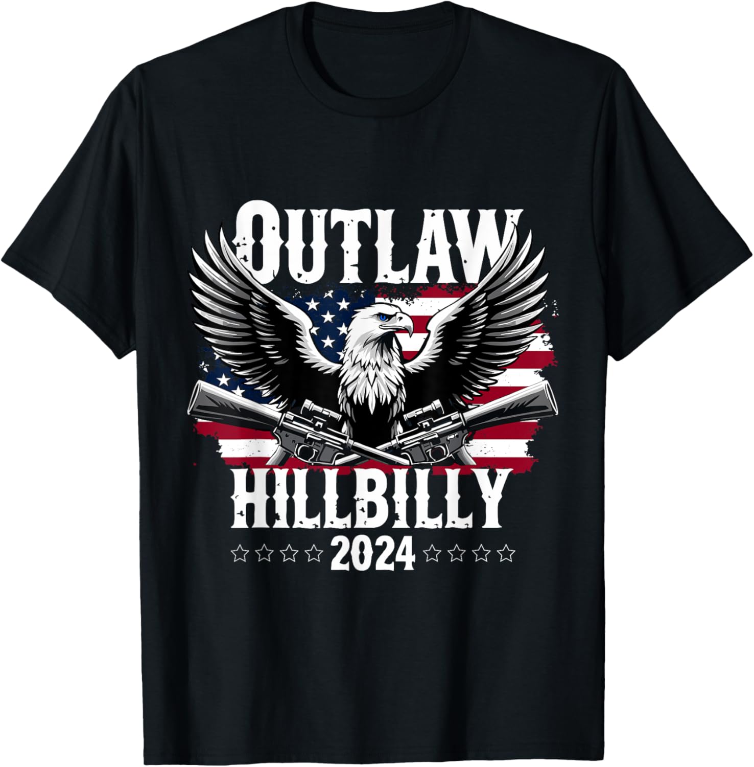 The Outlaw Hillbilly 2024 Vintage Eagle USA Flag