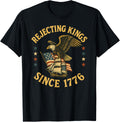 Rejecting Kings Since 1776 Bald Eagle Patriotic USA Flag