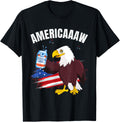 Funny 4th of July Bald Eagle Americaaaw Patriotic USA Flag