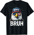 Bruh Merica Merica Eagle 4th Of July American Flag USA