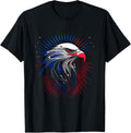 Patriotic 4th of July Minimalist American Eagle Design Women Men