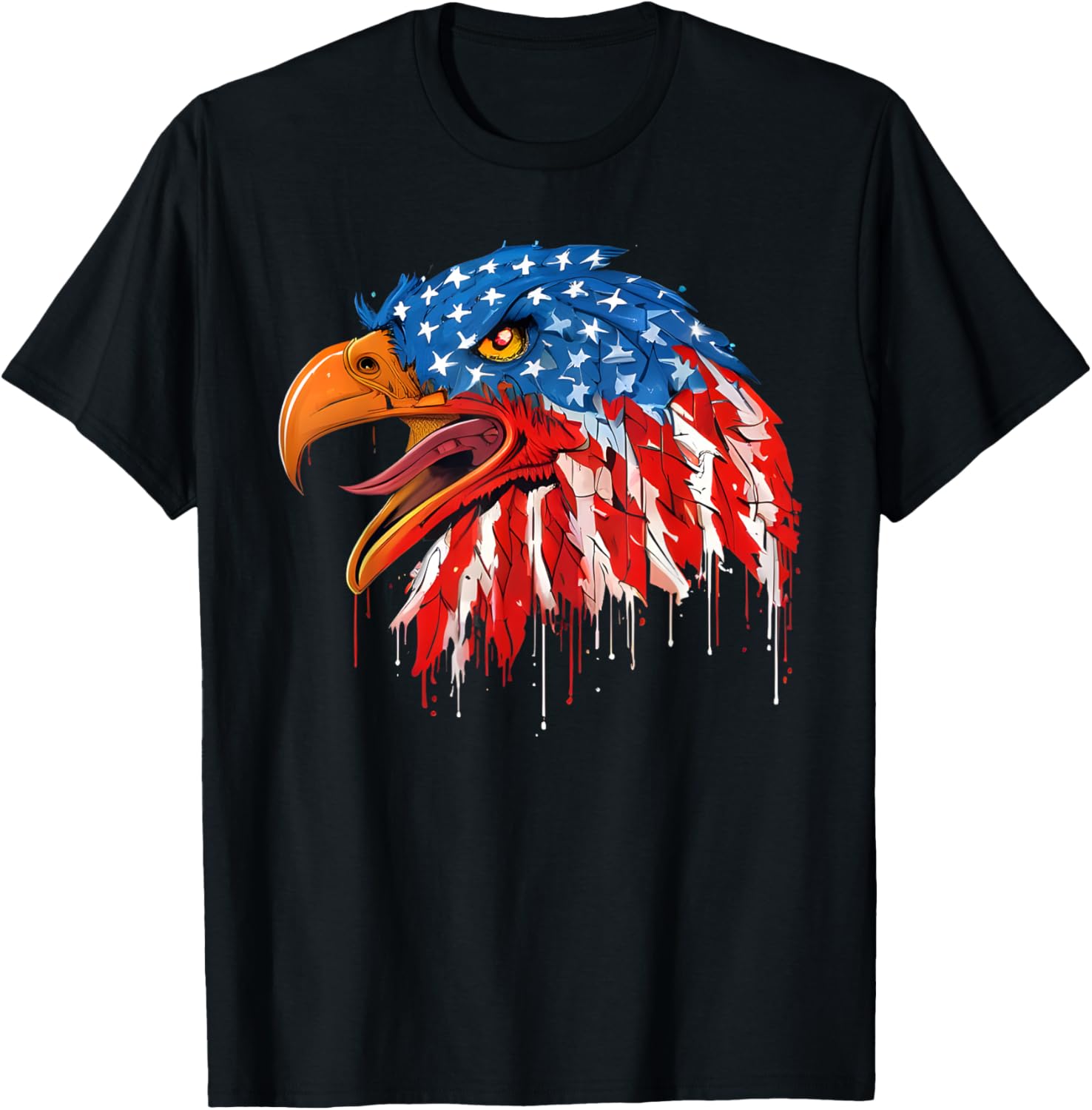 Patriotic Bald Eagle 4th of July USA Flag