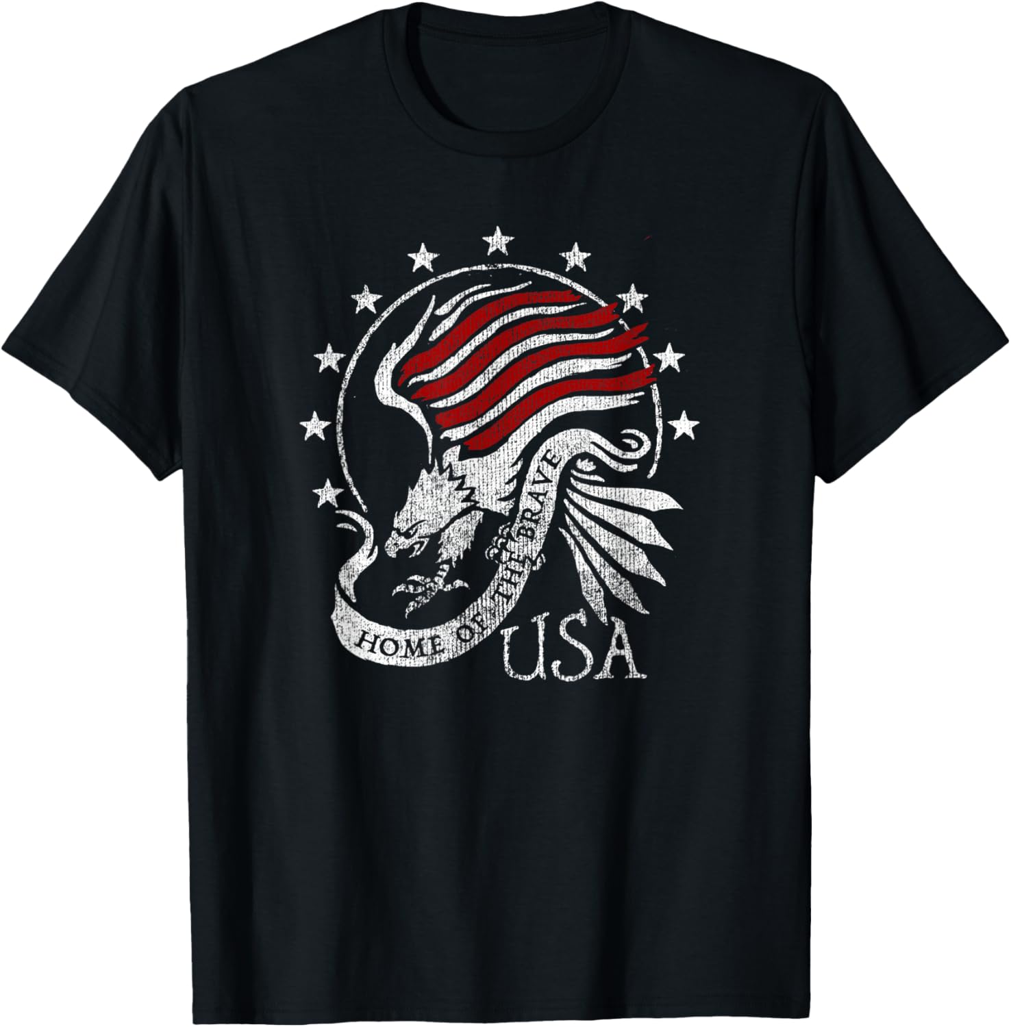 Trendy Home Of The Brave American Eagle Logo