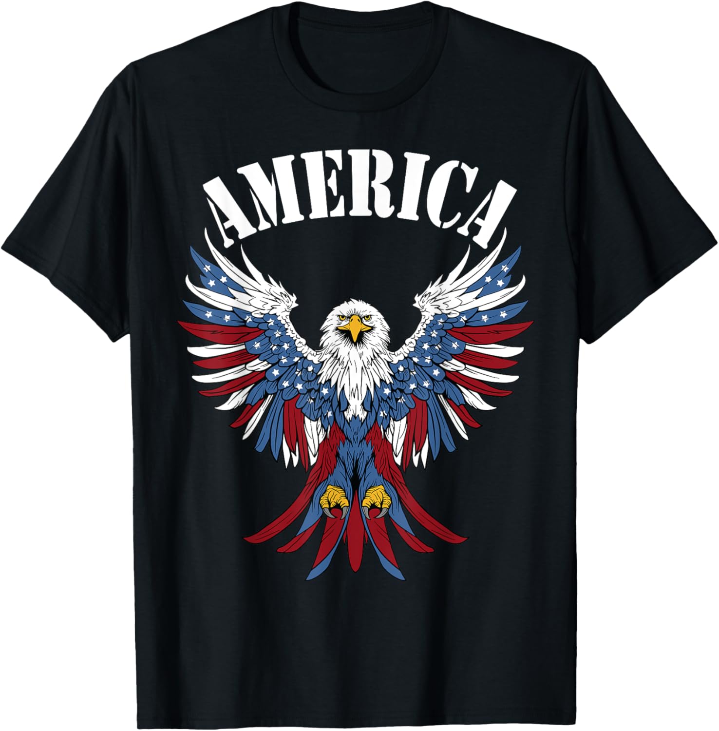 America with an American Eagle with wide spread wings