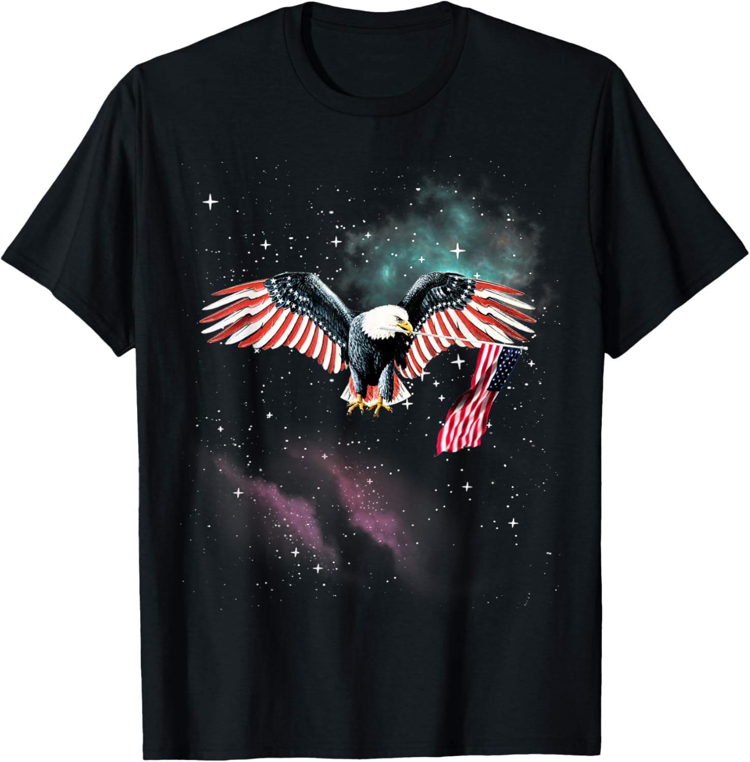 Awesome & Funny Patriotic American Bald Eagle in Space